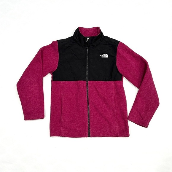 The North Face Denali Kids Purple Magenta Thermal Fleece Jacket - Picture 1 of 6